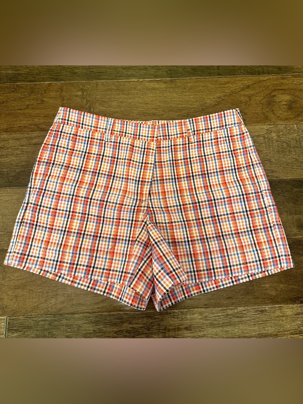 LOFT Riveria Multicolor Gingham Shorts